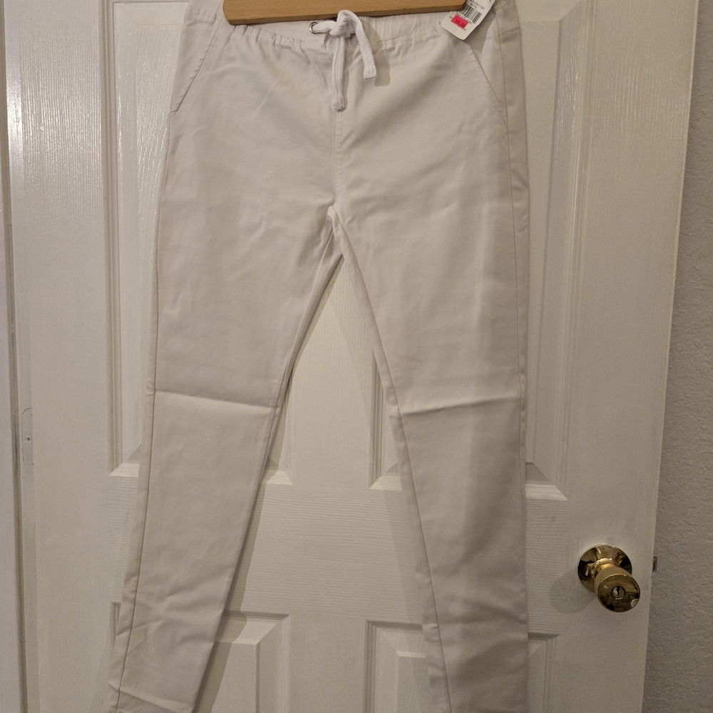 White Drawstring Pants